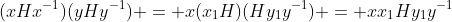 (xHx^{-1})(yHy^{-1}) = x(x_{1}H)(Hy_{1}y^{-1}) = xx_{1}Hy_{1}y^{-1}