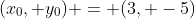 (x_0, y_0) = (3, -5)
