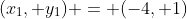 (x_1, y_1) = (-4, 1)