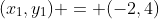 (x_1,y_1) = (-2,4)
