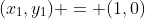 (x_1,y_1) = (1,0)