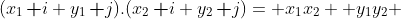 (x_1\,\textbf i+y_1\,\textbf j).(x_2\,\textbf i+y_2\,\textbf j)= x_1x_2 +y_1y_2 