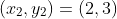(x_2,y_2)=(2,3)