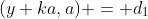 (y+ka,a) = d_1