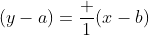(y-a)=\frac {1}{(x-b)}