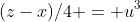 (z-x)/4 = u^3