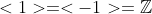 <1>=<-1>=\mathbb{Z}