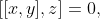 [[x,y],z]=0,