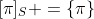 [\pi]_{S} =\{\pi\}