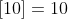[10]=10