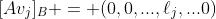 [Av_j]_B = (0,0,...,\ell_j,...0)