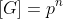[G]=p^{n}