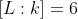 [L:k]=6