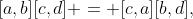 [a,b][c,d] = [c,a][b,d],