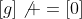 [g]\not =[0]