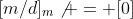[m/d]_m\not = [0]