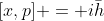 [x,p] = i\bar{h}