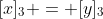 [x]_3 = [y]_3