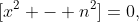 [x^2 - n^2]=0,