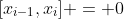[x_{i-1},x_i] = 0