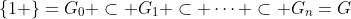 \{1 \}=G_0 \subset G_1 \subset \cdots \subset G_n=G