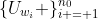 \{U_{w_i} \}_{i = 1}^{n_0}