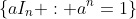 \{aI_n : a^n=1\}
