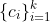 \{c_i\}_{i=1}^k