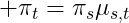 \pi_t=\pi_s\mu_{s,t}