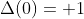 \Delta(0)= 1