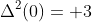 \Delta^2(0)= 3