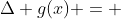 \Delta g(x) = 
