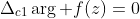 \Delta_{c1}\arg f(z)=0