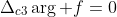 \Delta_{c3}\arg f=0