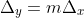 \Delta_y=m\Delta_x