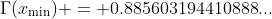 \Gamma(x_{\min}) = 0.885603194410888...