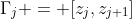 \Gamma_j = [z_j,z_{j+1}]