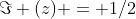 \Im (z) = 1/2