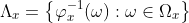 \Lambda_x=\left\{\varphi_x^{-1}(\omega):\omega\in\Omega_x\right\}