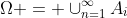\Omega%20=%20\cup_{n=1}^{\infty}{A_i}