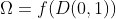 \Omega=f(D(0,1))