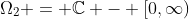 \Omega_2 = \mathbb{C} - [0,\infty)