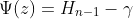 \Psi(z)=H_{n-1}-\gamma
