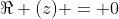 \Re (z) = 0