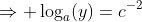 \Rightarrow \log_a(y)=c^{-2}