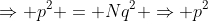 \Rightarrow p^2 = Nq^2 \Rightarrow p^2