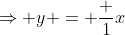 \Rightarrow y = \frac 1x