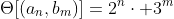 \Theta[(a_n,b_m)]=2^n\cdot 3^m