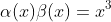 \alpha(x)\beta(x)=x^3