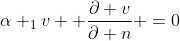\alpha _{1}v +\frac{\partial v}{\partial n} =0